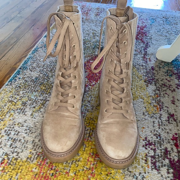SAM EDELMAN
Lydell Lug Sole Leather & Knit Combat Boots size 7.5 - Picture 5 of 5